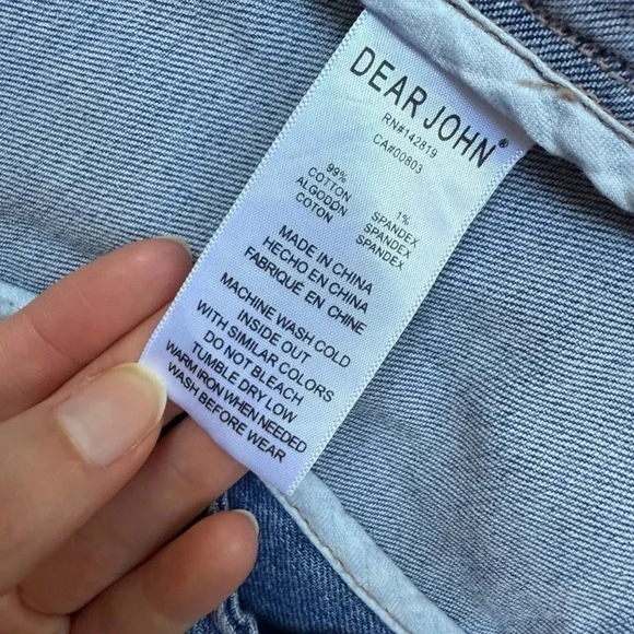 Anthropologie Dear John Minah Denim Blazer Fitted Blue Denim Jacket XS - Picture 7 of 10